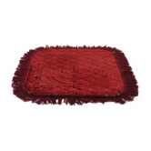 Abhikram Maroon Single Regular Velvet Prayer Mat ( 51 X 51 cm )