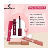 Colors Queen Sensational Liquid Matte Lipstick 7g, Hot Pink (Shade -15)