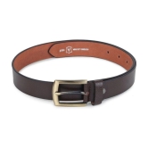 Loopa - Brown 100% Leather Mens Formal Belt ( Pack of 1 ) - None