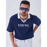 Young Navy Oversized Polo T-shirt-L / Navy