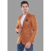 DKGF Fashion - Mustard Polyester Regular Fit Men''s Blazer ( Pack of 1 ) - None