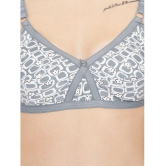 ILRASO - Light Grey Cotton Women's Bra & Panty Set ( Pack of 1 ) - None