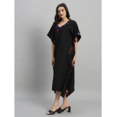 Curvydrobe Crepe Black Beach Dresses - - None