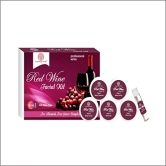 Red Wine Age Reflect Facial Kit 6 Step Facial Kit Single Use Mini Facial Kit | Anti Ageing Facial Kit For Glowing Skin & Deep Cleansing | Facial Kit 140gm for Women & Men Pack Of 1.