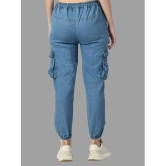 DKGF Fashion - Light Blue Denim Jogger Women''s Jeans ( Pack of 1 ) - None