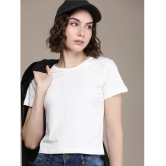 PPTHEFASHIONHUB White Cotton Regular Fit Womens T-Shirt ( Pack of 1 ) - None