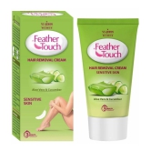 VI-JOHN Feather Touch Cucumber & Aloevera Hair Removal Cream for Sensitive Skin 40g Each - Pack of 4