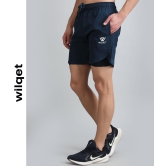 Mens Dryfit 2IN1 Shorts-Navy/Navy / XL