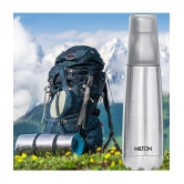 Milton Vertex 750 Thermosteel Hot or Cold Water Bottle with Unbreakable Tumbler, 700 ml, Silver - Silver