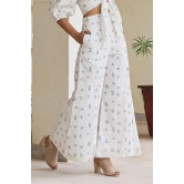 Okhai Sumayah Handblock Printed Cotton Pants-XXL