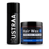 Ustraa Black Deodorant - 150ml & Hair Wax Matt Look Strong Hold -100g