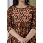 PALANI-HUB Women Maternity/Nursing Nighty  (Brown)