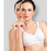 Madam - White Cotton Non - Padded Womens Everyday Bra ( Pack of 2 ) - 32B