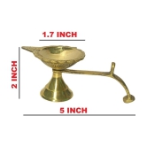 A & H ENTERPRISES - Aarti Diya Pital Diya Handle 2 Pieces ( Pack of 2 )