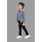 DKGF Fashion - Light Grey Cotton Blend Boys T-Shirt & Jeans ( Pack of 1 ) - None