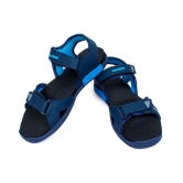 ASIAN Navy Canvas Floater Sandals - None