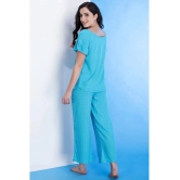 Clovia Rayon Nightsuit Sets - Blue - None