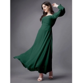 JASH CREATION - Green Georgette Womens Fit & Flare Dress ( Pack of 1 ) - None