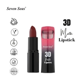 Seven Seas 3D Matte Lipstick | Long Lasting | Waterproof Matte Lipstick for Women(Rose)