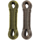 Set of 2 PVC Coated Steel 20 Mtr Anti-Rust Wire Rope for Drying Cloths Outside Balcony, Home Terrace, Home Garden