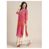 KSUT Pink Cotton Straight Kurti - Single - S