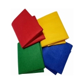 PRANSUNITA Pack of 4 Basic Shade Felt Fabric Sheet Stiff (Hard) Size 19” x 21” inch Different Color Felt for School DIY Crafts Patchwork, Table & Board Backdrops, Embroidery Sewing- 4 pcs