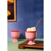 Pink Ice Cream Goblet-Set of four