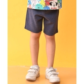 BLUE CHECK TEXTURED BOYS SHORTS - BLUE-2-3 YEARS / 1N / BLUE