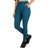 KARARO JEGGINGS - Cotton Blend Skinny Fit Blue Womens Jeggings ( Pack of 2 ) - None