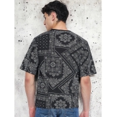 AUSTIZ Cotton Blend Regular Fit Printed Half Sleeves Mens T-Shirt - Black ( Pack of 1 ) - None