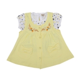 NammaBaby - Cotton Blend Yellow Baby Girl Frock ( Pack of 1 ) - None