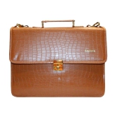 Man Arden Brown Large Briefcase - Large