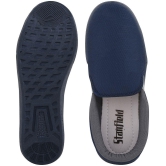 Stanfield SF CANVAS Navy Blue/Grey Shoes - Blue Mens Slip-on Shoes - None