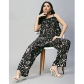 Selvia Black Printed Palazzo Top Set - None