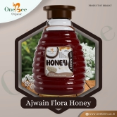 ONE BEE ORGANIC Honey | Ajwain Honey/Carom Flora Honey | Natural Flora Honey - 280 GM.