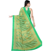 LEELAVATI - Light Green Crepe Saree With Blouse Piece ( Pack of 1 ) - Light Green