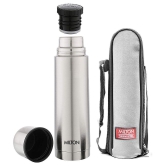 Milton Plain Lid 500 Thermosteel 24 Hours Hot and Cold Water Bottle, 500 ml, Silver - Silver