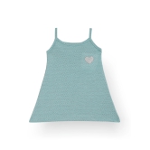 AQUA HEART SUMMER STRAPPY GIRLS TOP - AQUA-10-12 YEARS / 1N / AQUA