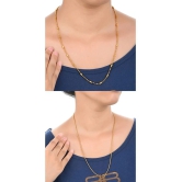 AanyaCentric Combo of 2 Gold Plated 22inches Long Fashion Chain - None