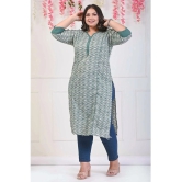 Swasti Cotton Printed Straight Womens Kurti - Green ( Pack of 1 ) - None