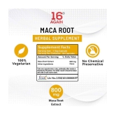 16Again Maca Root Extract Capsule 800 mg 100% Natural Organic Maca Root Powder - 90 Capsules |Supports Strength, Stamina, Performance and Energy