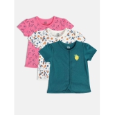 miniklub Pack of 3 Baby Girls 100% Cotton Vest ( Multi ) - None