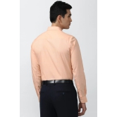 Men Peach Slim Fit Formal Full Sleeves Formal Shirt