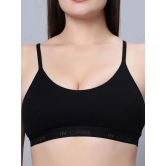 IN CARE LINGERIE Black Cotton Non Padded Womens T-Shirt Bra ( Pack of 1 ) - None