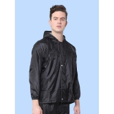 PPTHEFASHIONHUB Black Polyester Mens Raincoat ( Pack of 1 ) - 3XL