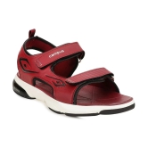 Campus - Maroon Mens Floater Sandals - None