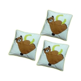 Hugs'n'Rugs White Cotton Cushion Covers - Set Of 3