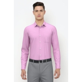 Men Pink Slim Fit Formal Full Sleeves Formal Shirt