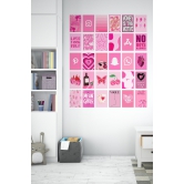 Pink aesthetic wall posters | pink | wall poster-A6