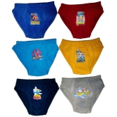 HAP Cotton Multi color Boy's Brief /Kids innerwear /pack of 6 - None